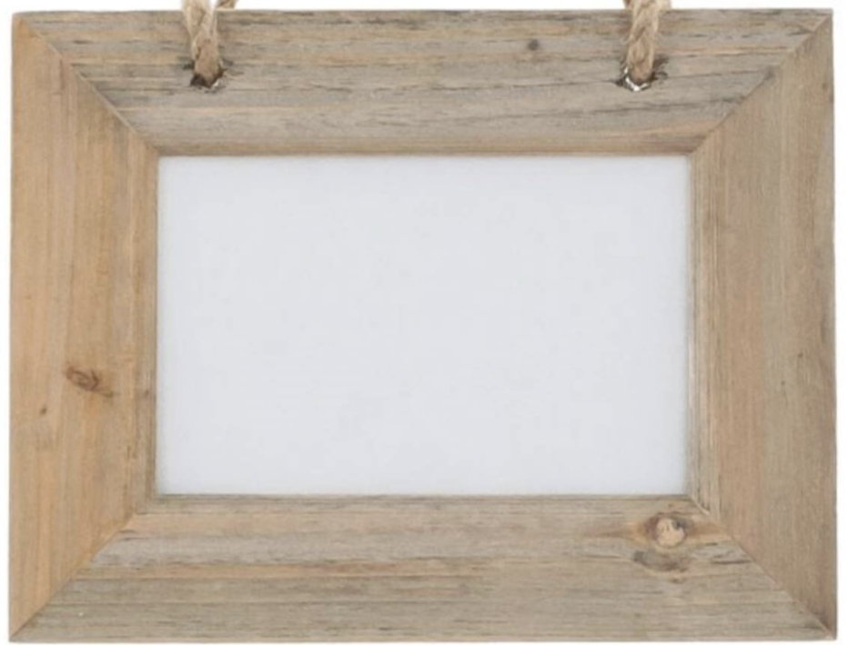 Driftwood 6 x 4 Single Photo frame with Rustic Rope